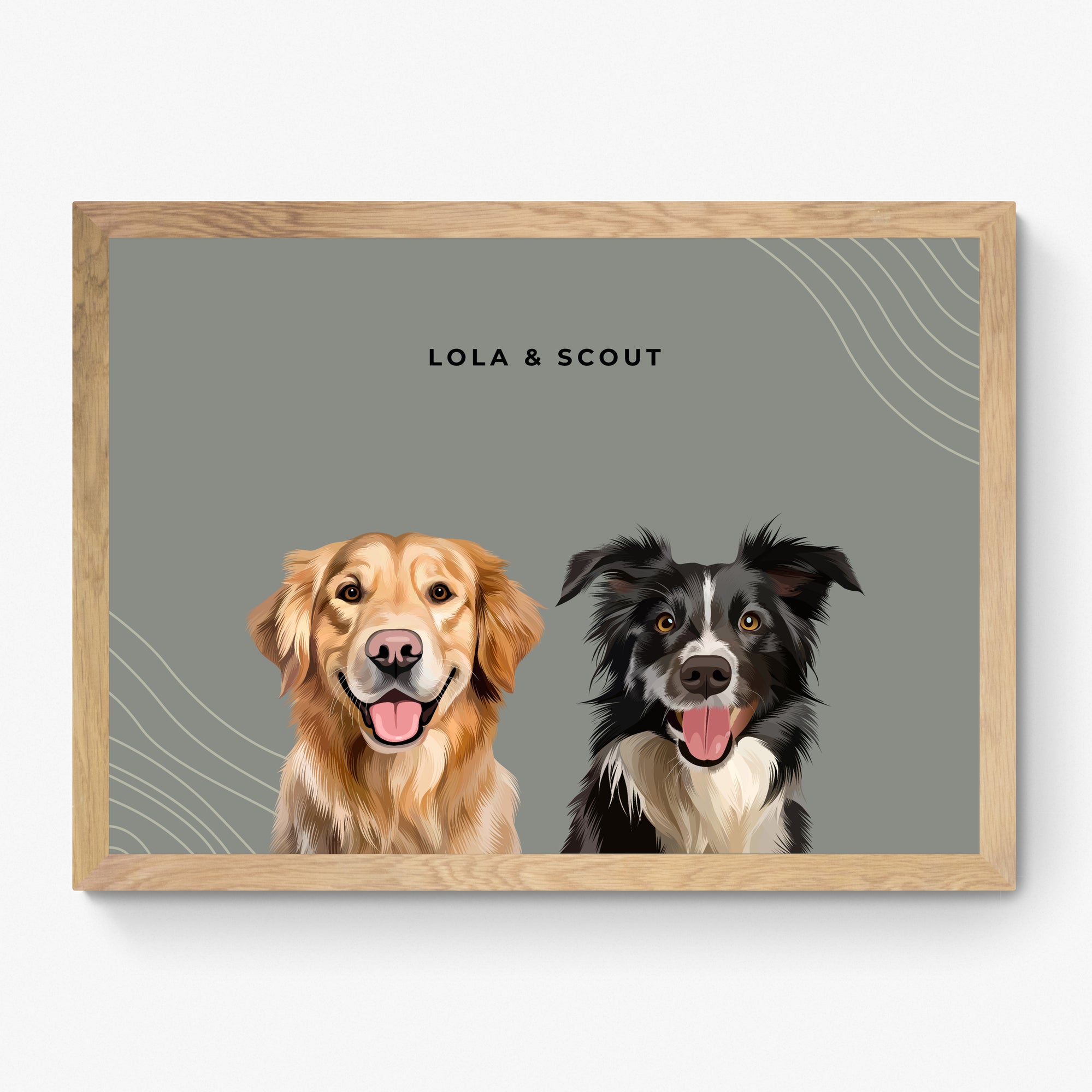 Custom Pet Portrait Duo