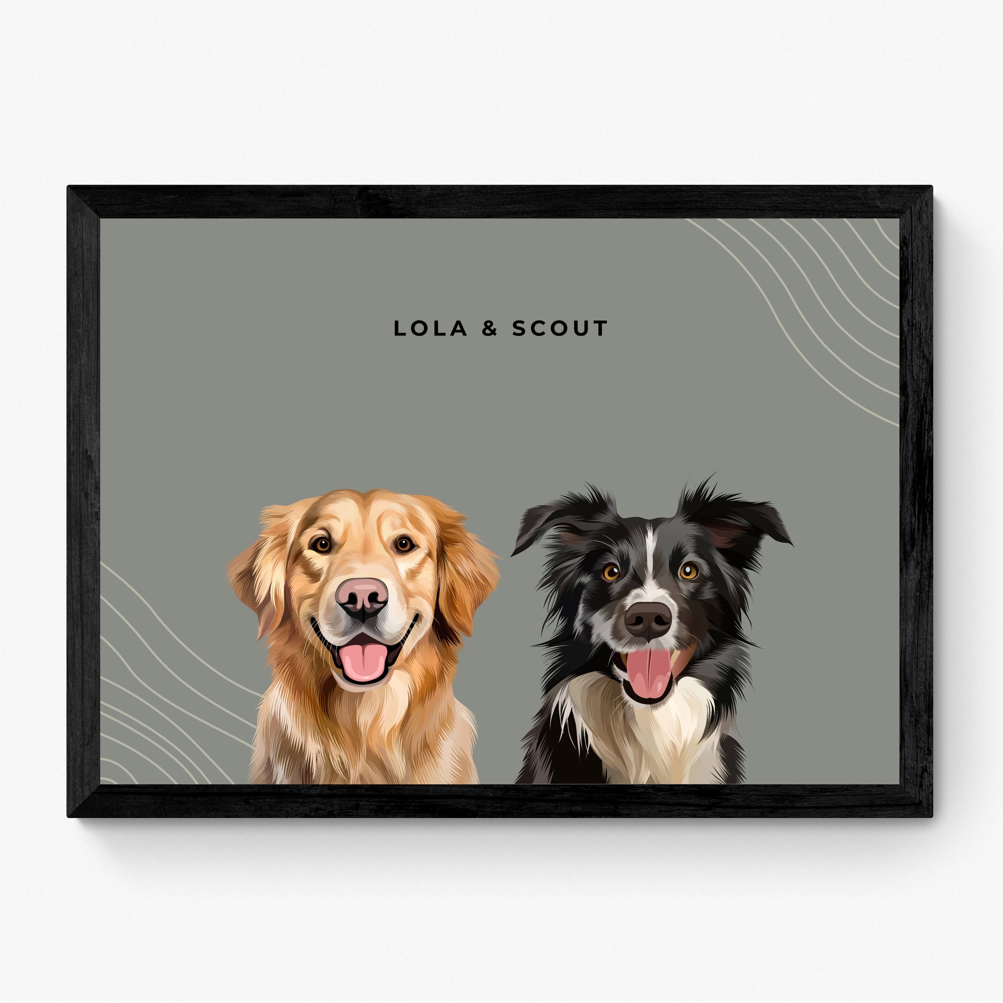 Custom Pet Portrait Duo