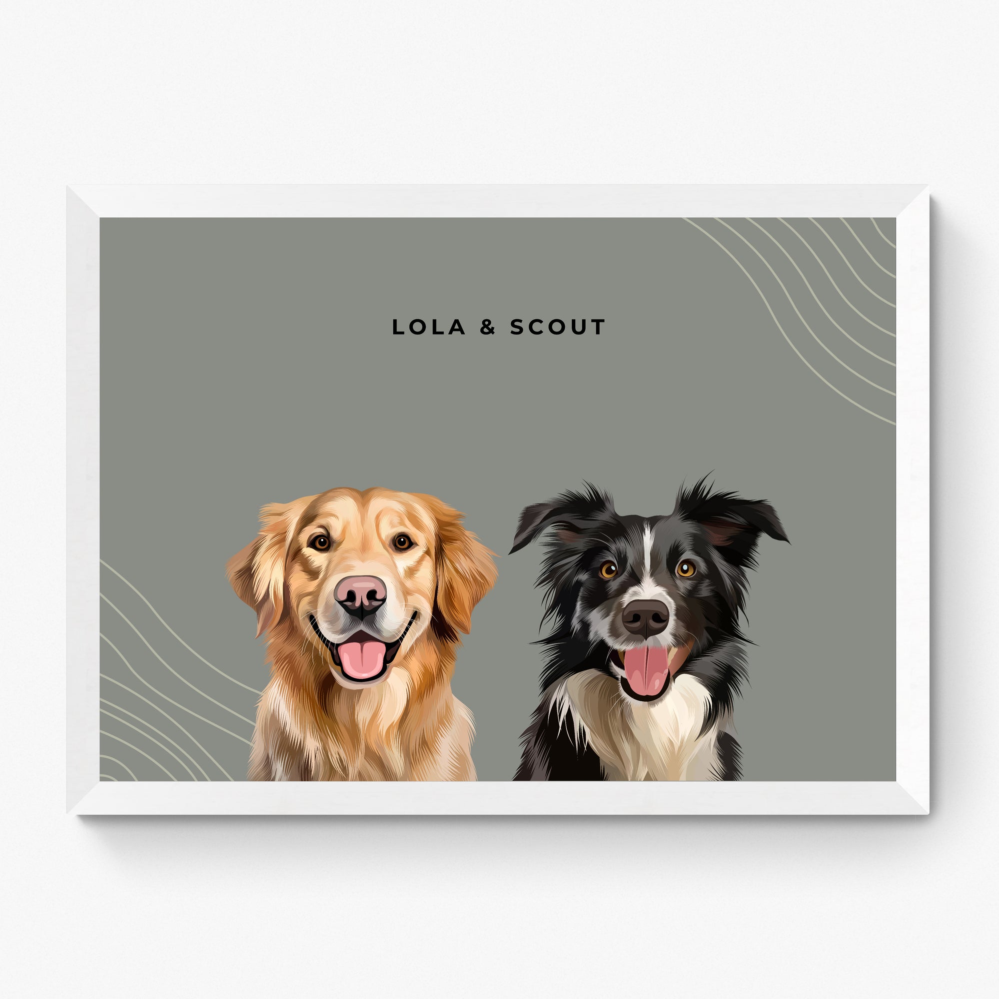 Custom Pet Portrait Duo