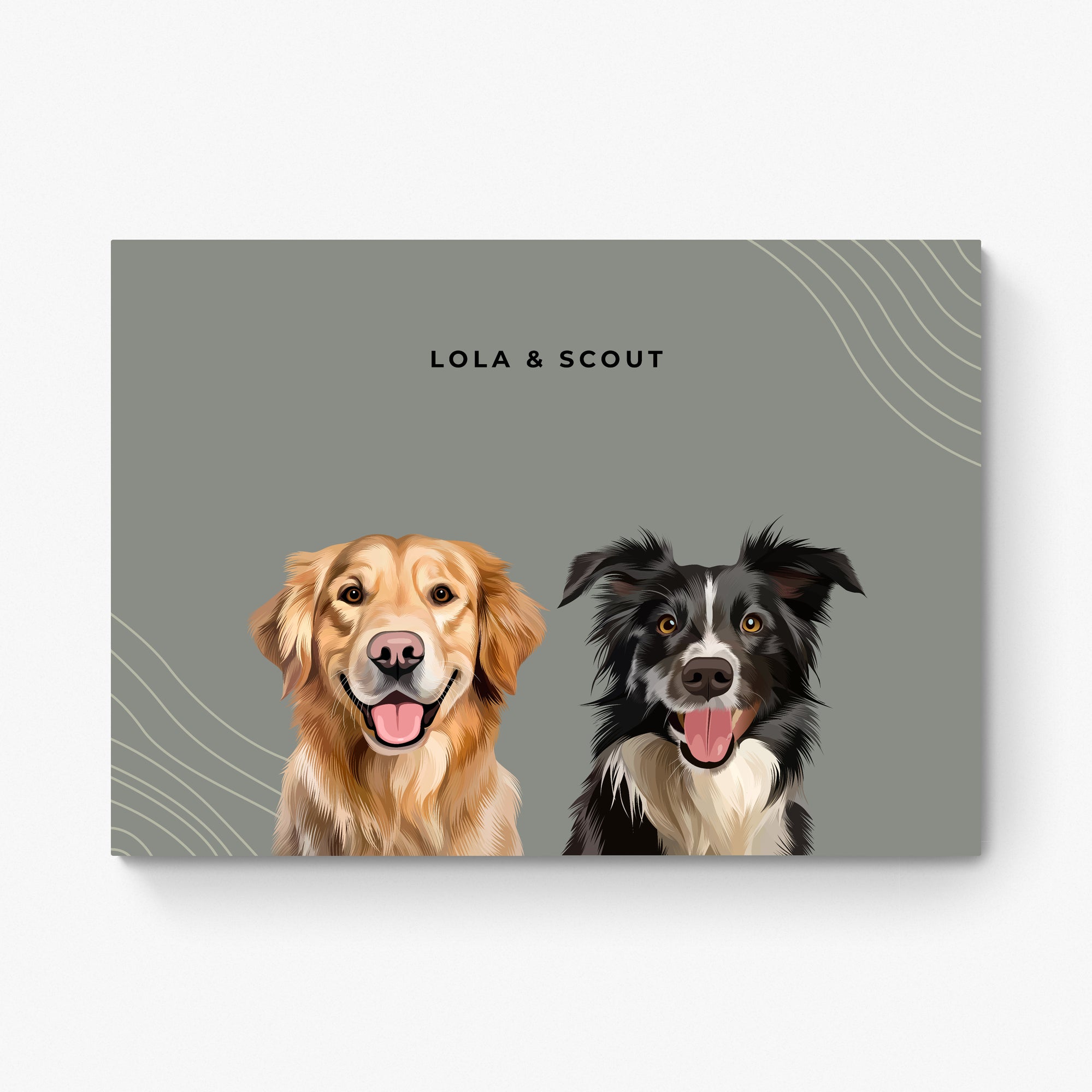 Custom Pet Portrait Duo