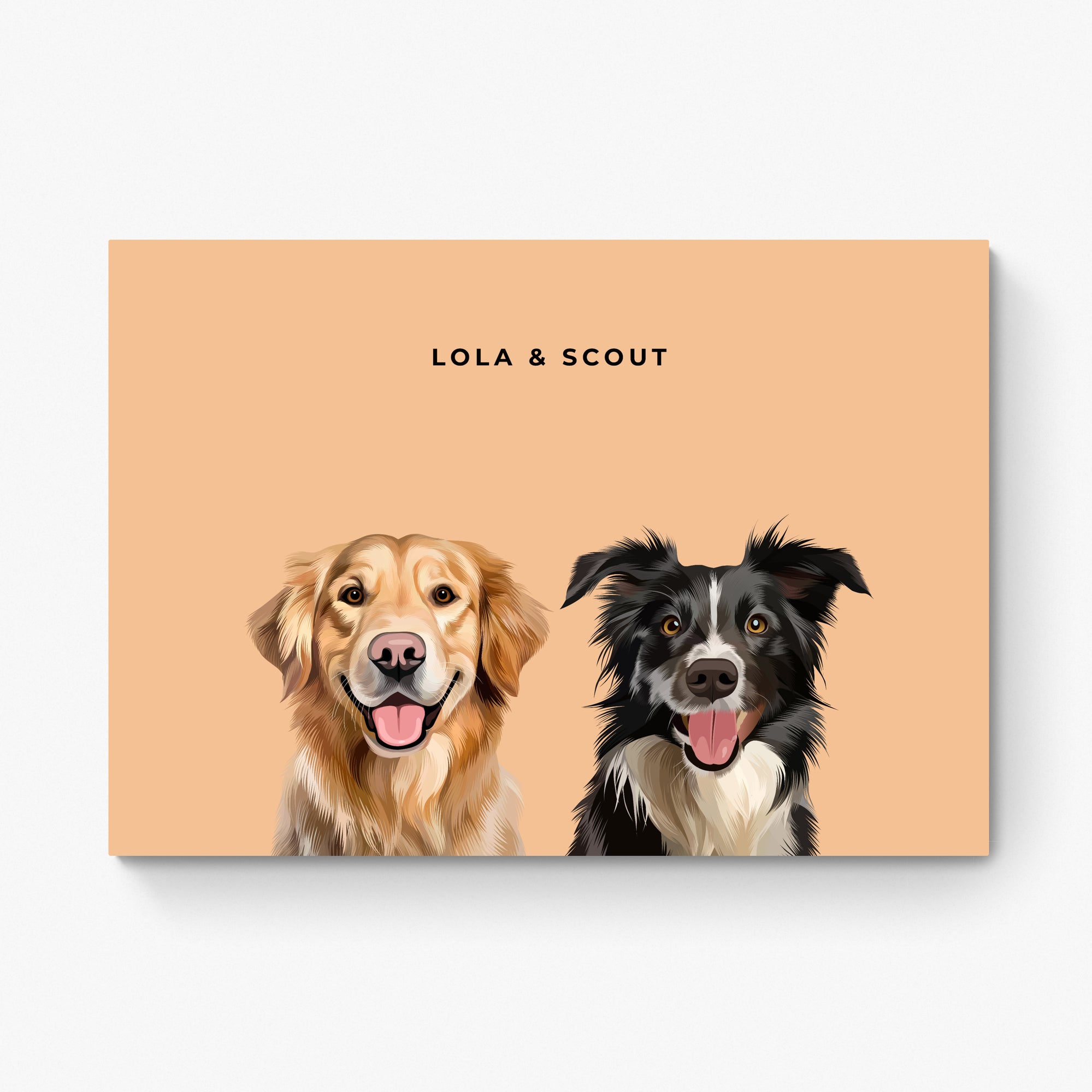 Custom Pet Portrait Duo
