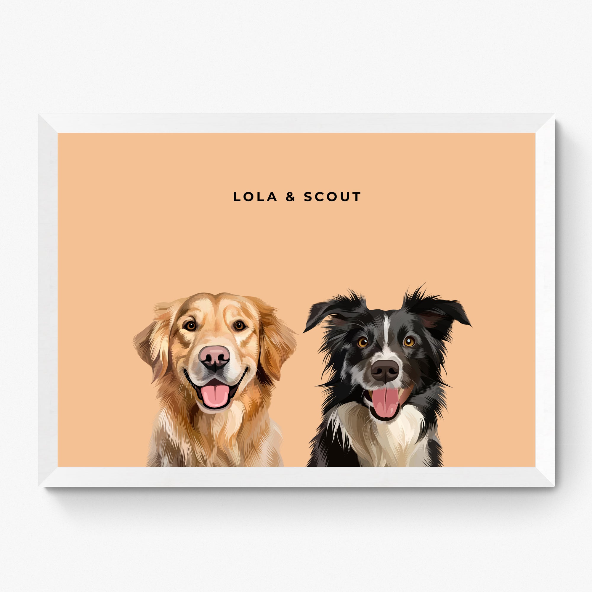 Custom Pet Portrait Duo