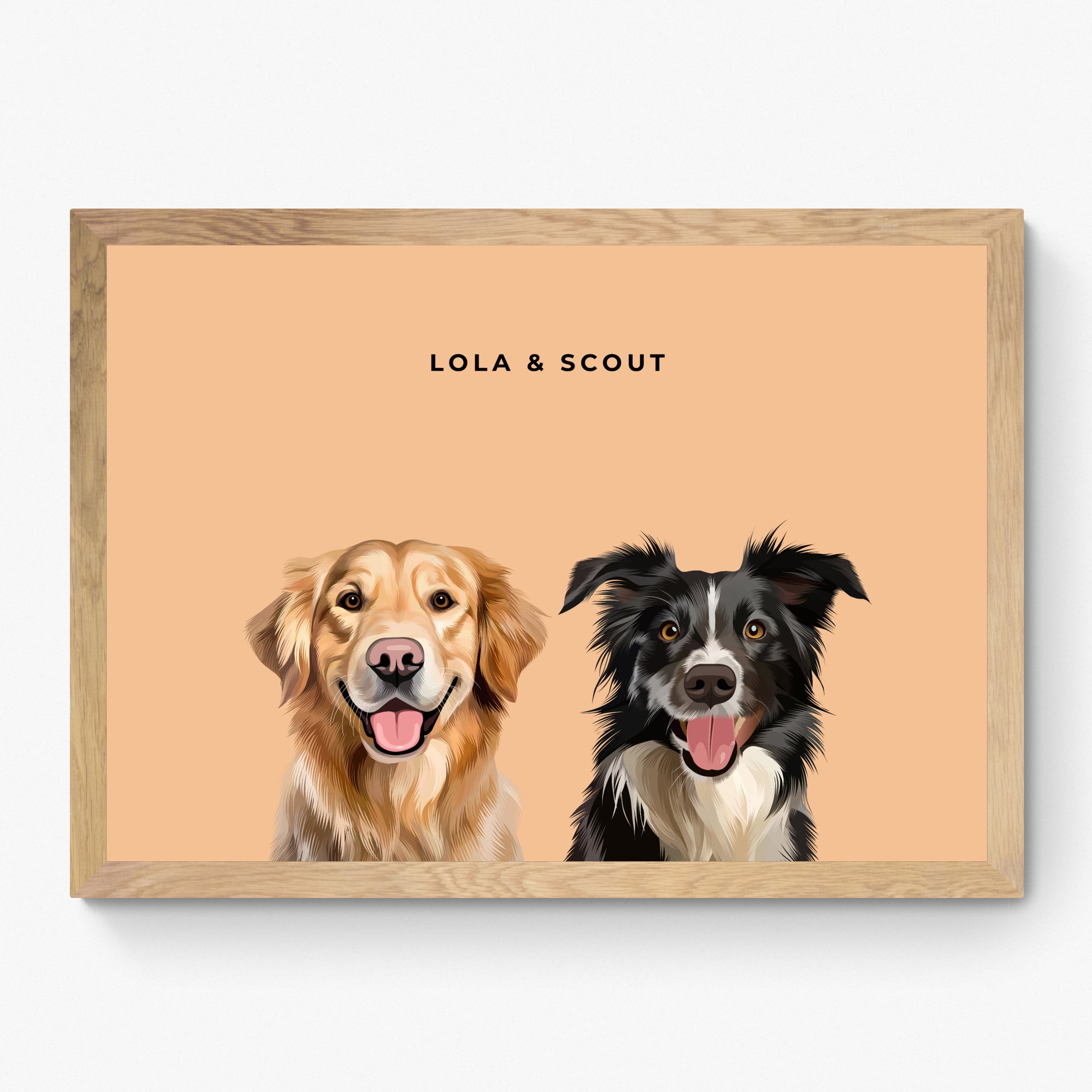 Custom Pet Portrait Duo