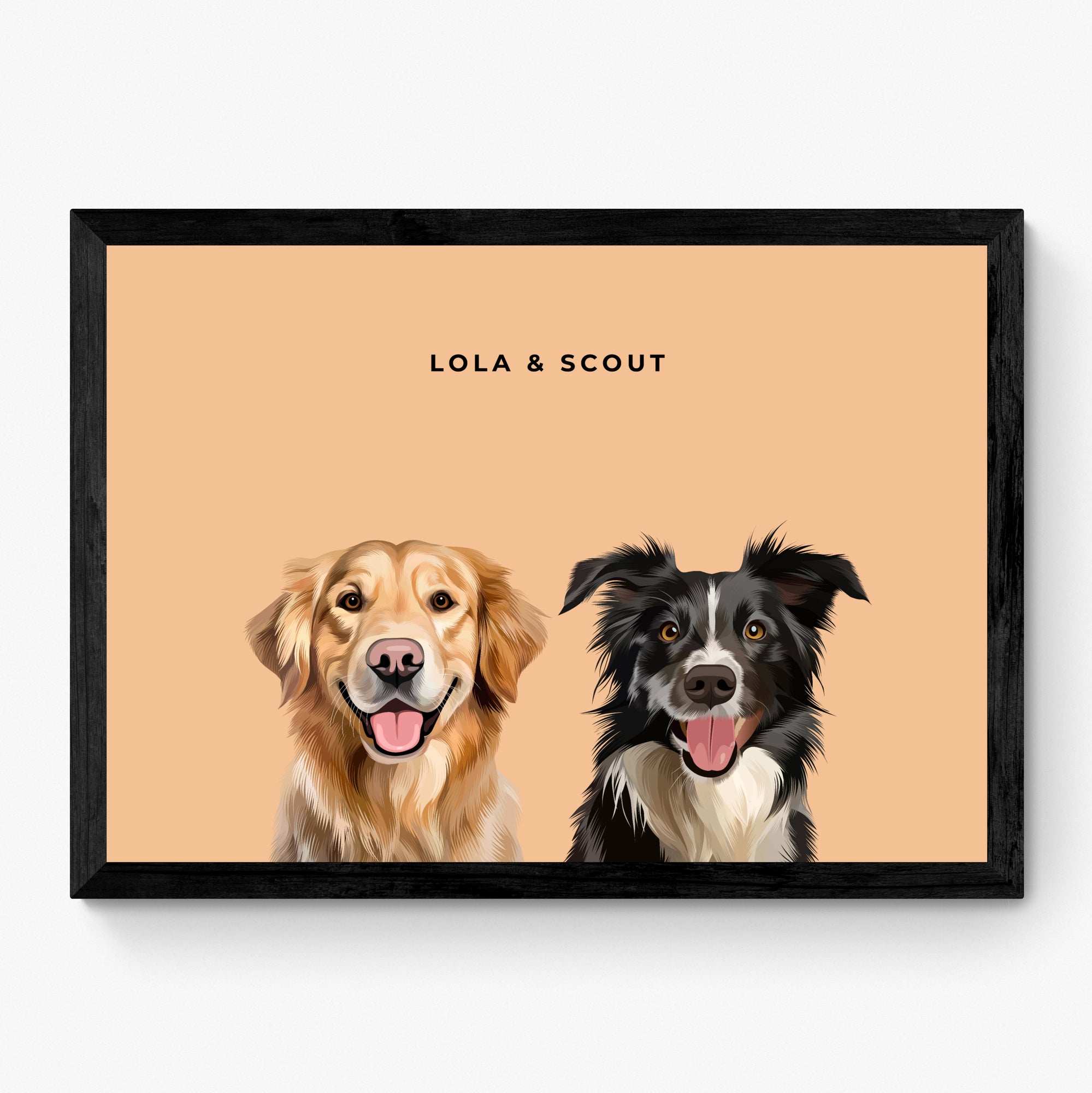 Custom Pet Portrait Duo