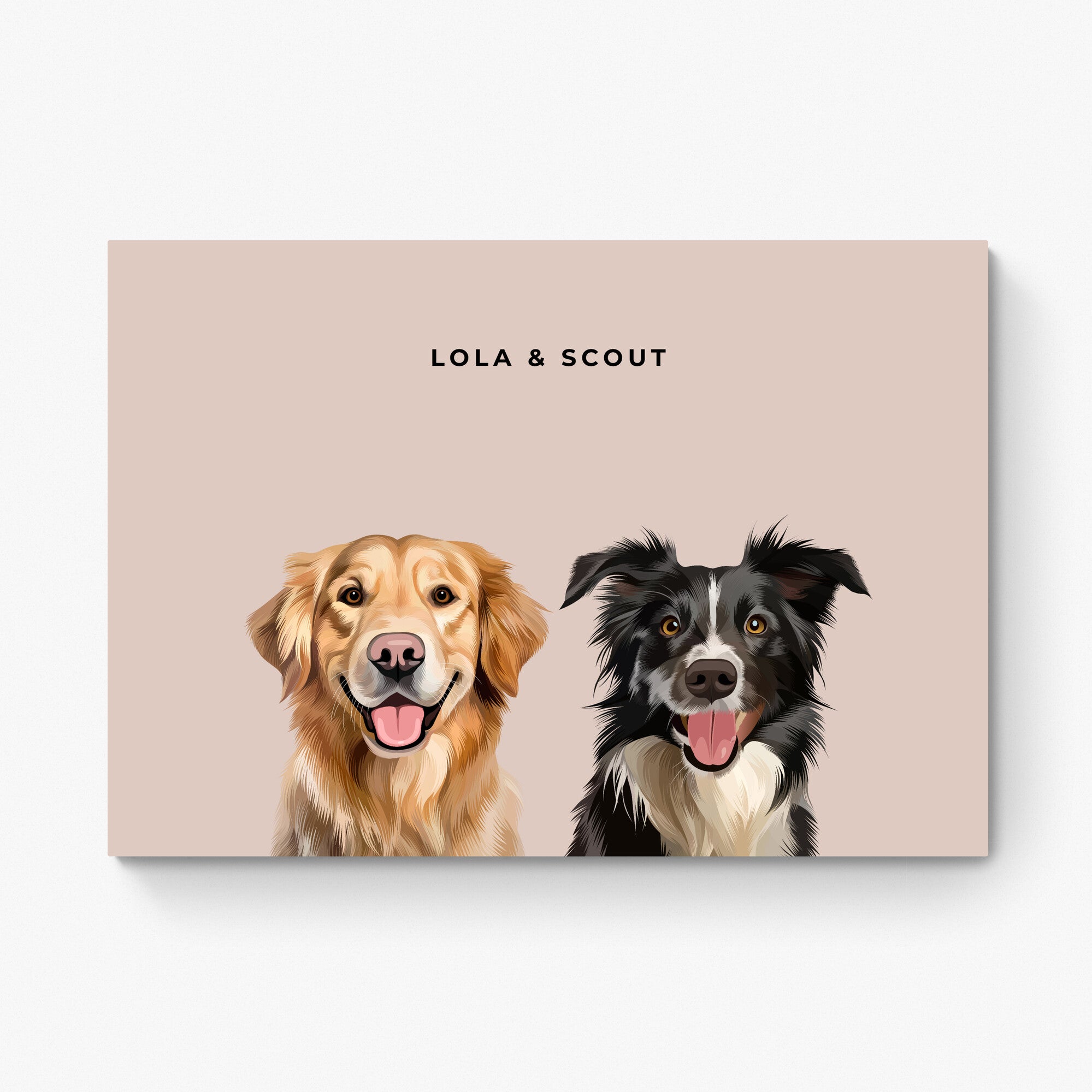 Custom Pet Portrait Duo