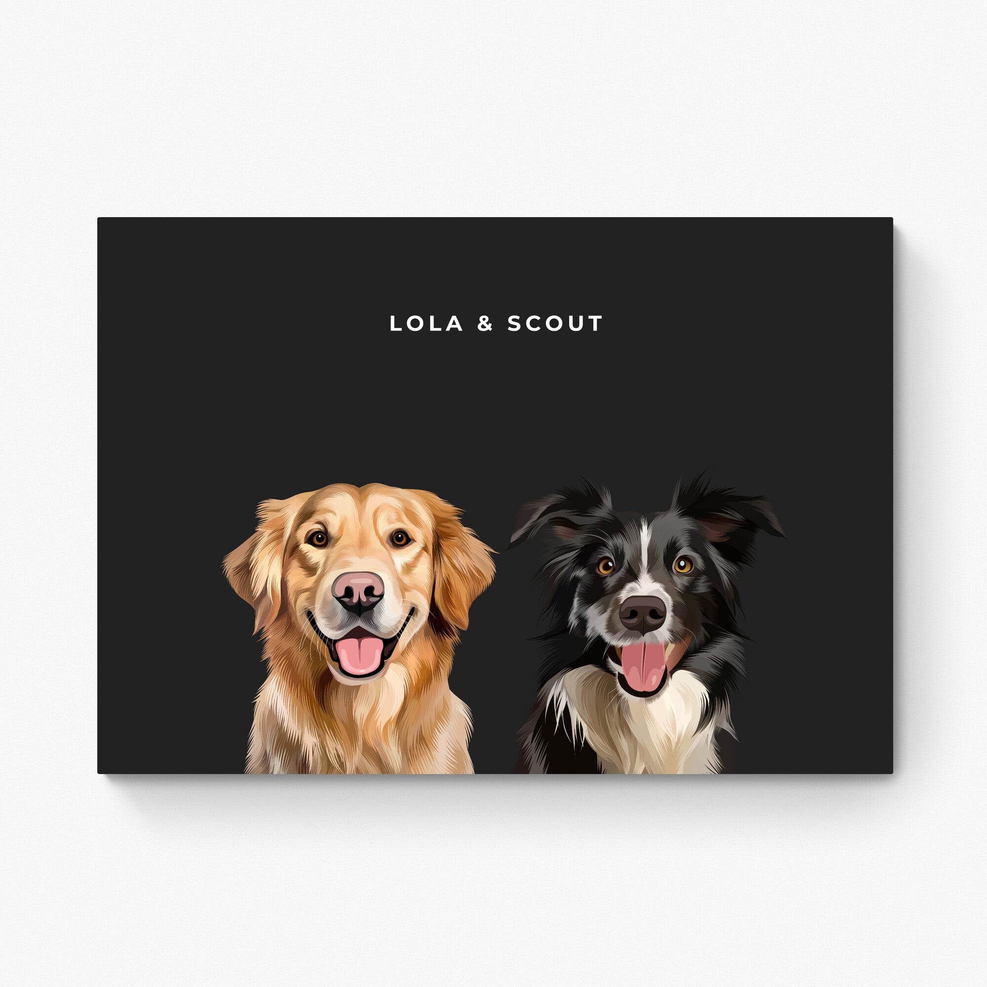 Custom Pet Portrait Duo