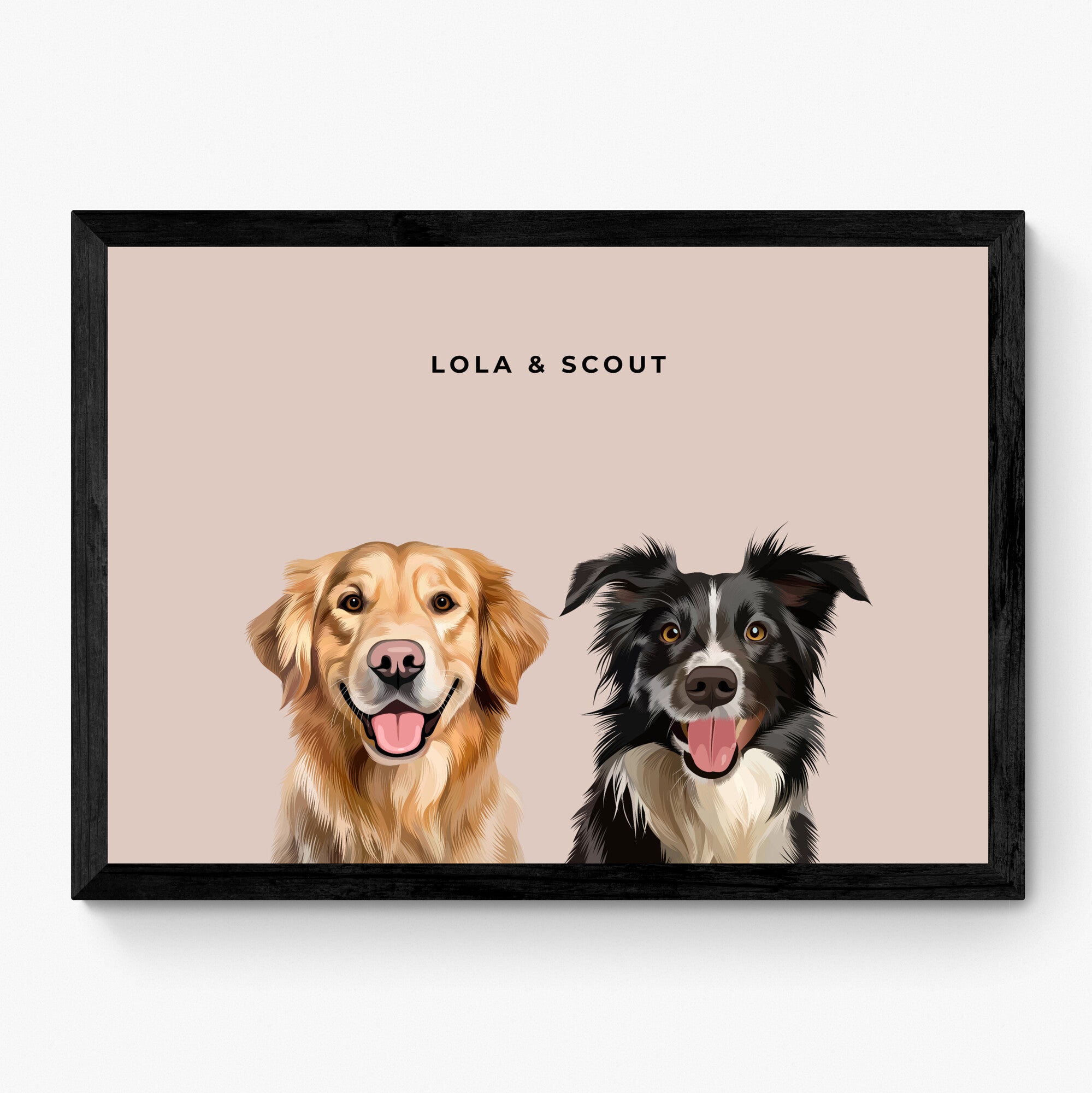 Custom Pet Portrait Duo