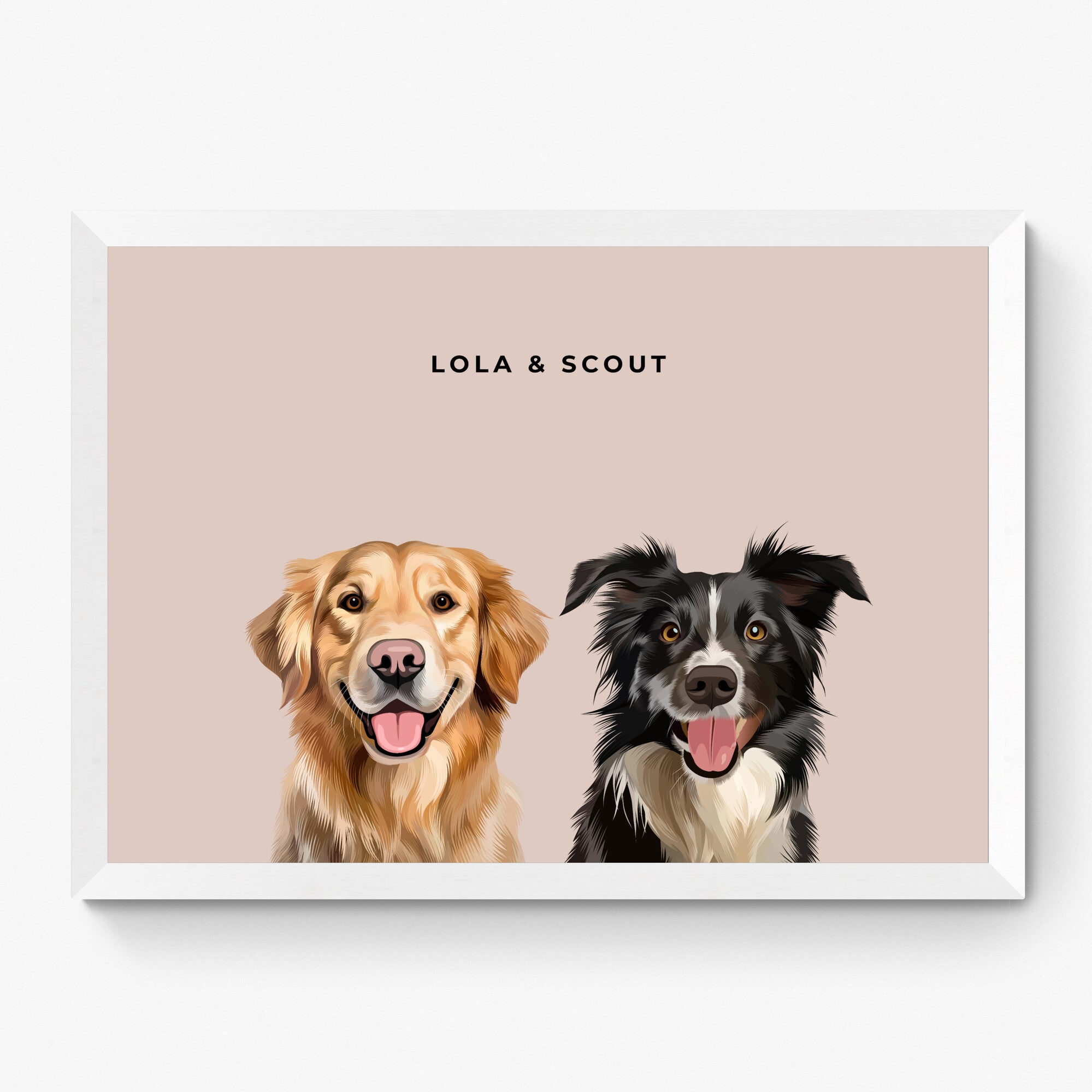 Custom Pet Portrait Duo
