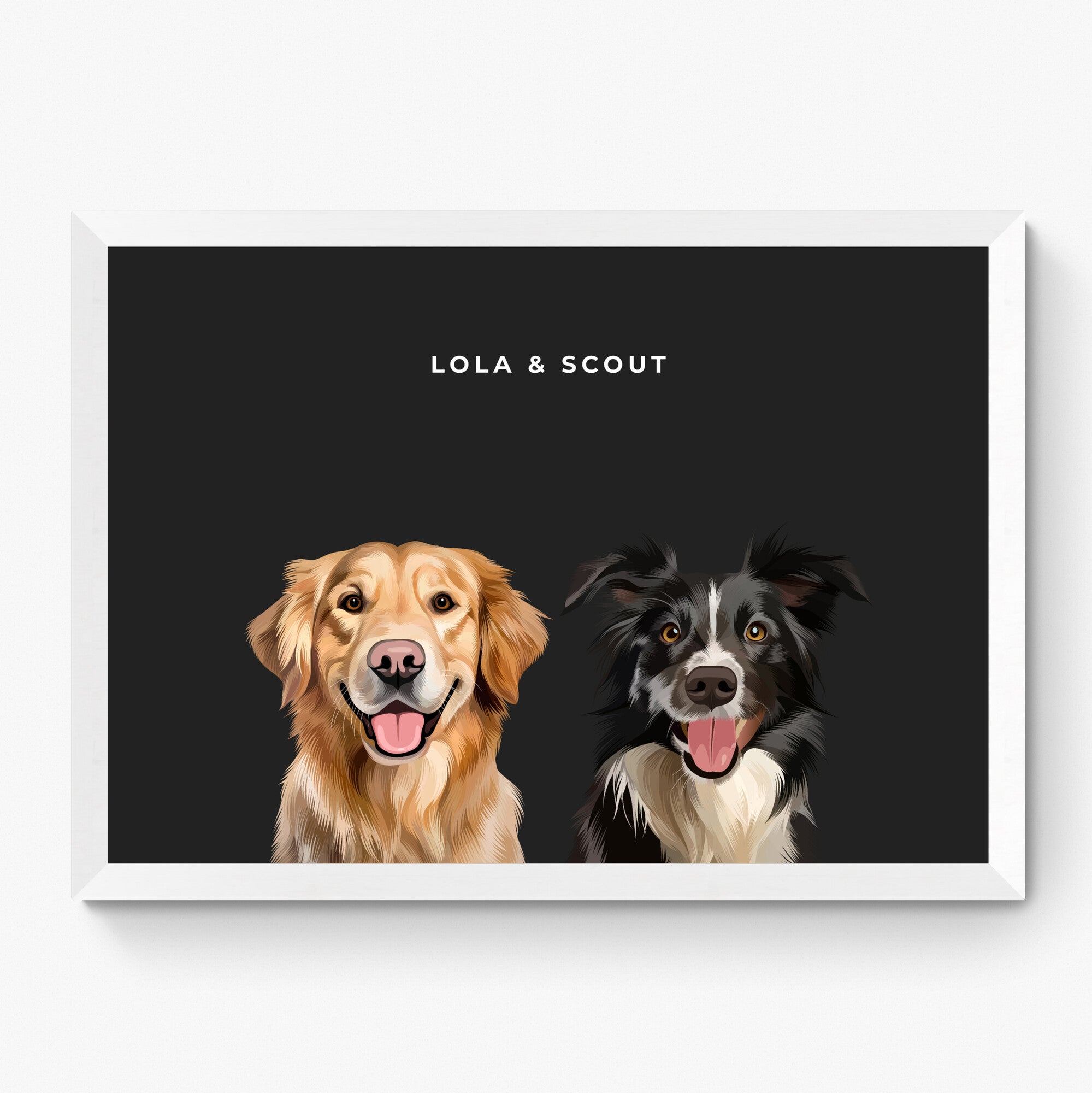 Custom Pet Portrait Duo
