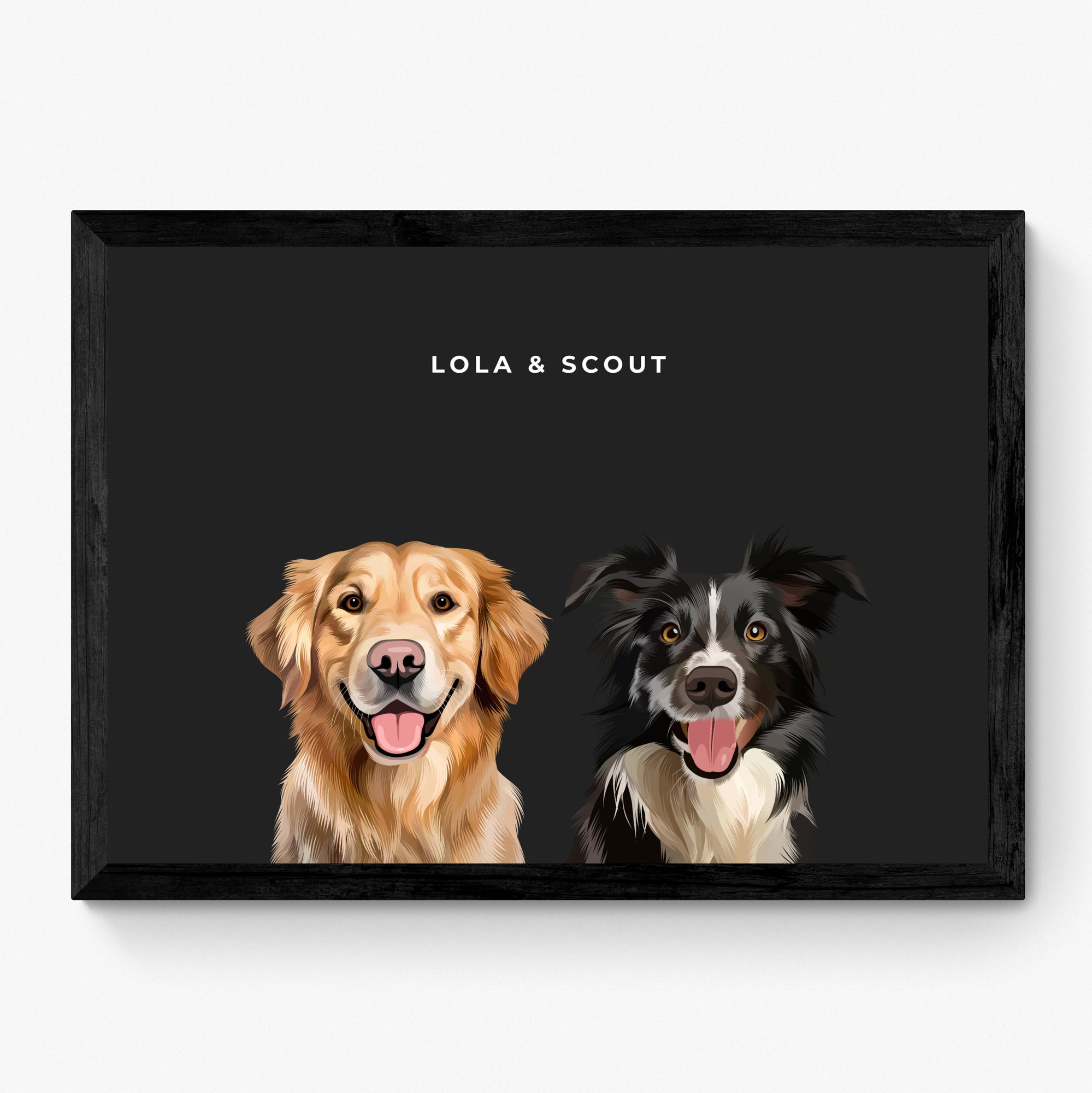 Custom Pet Portrait Duo