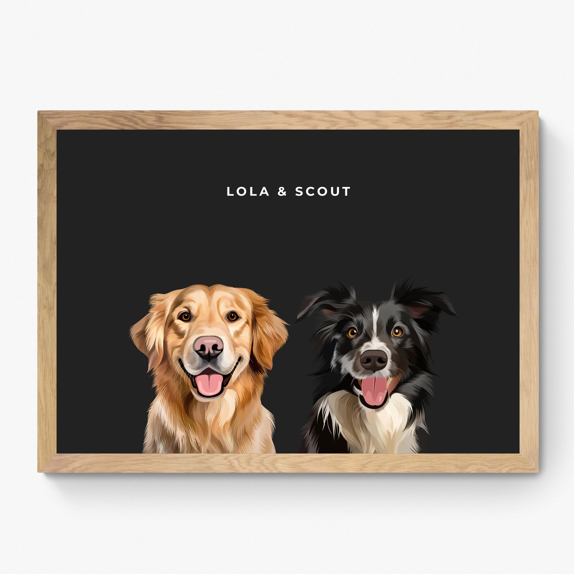 Custom Pet Portrait Duo