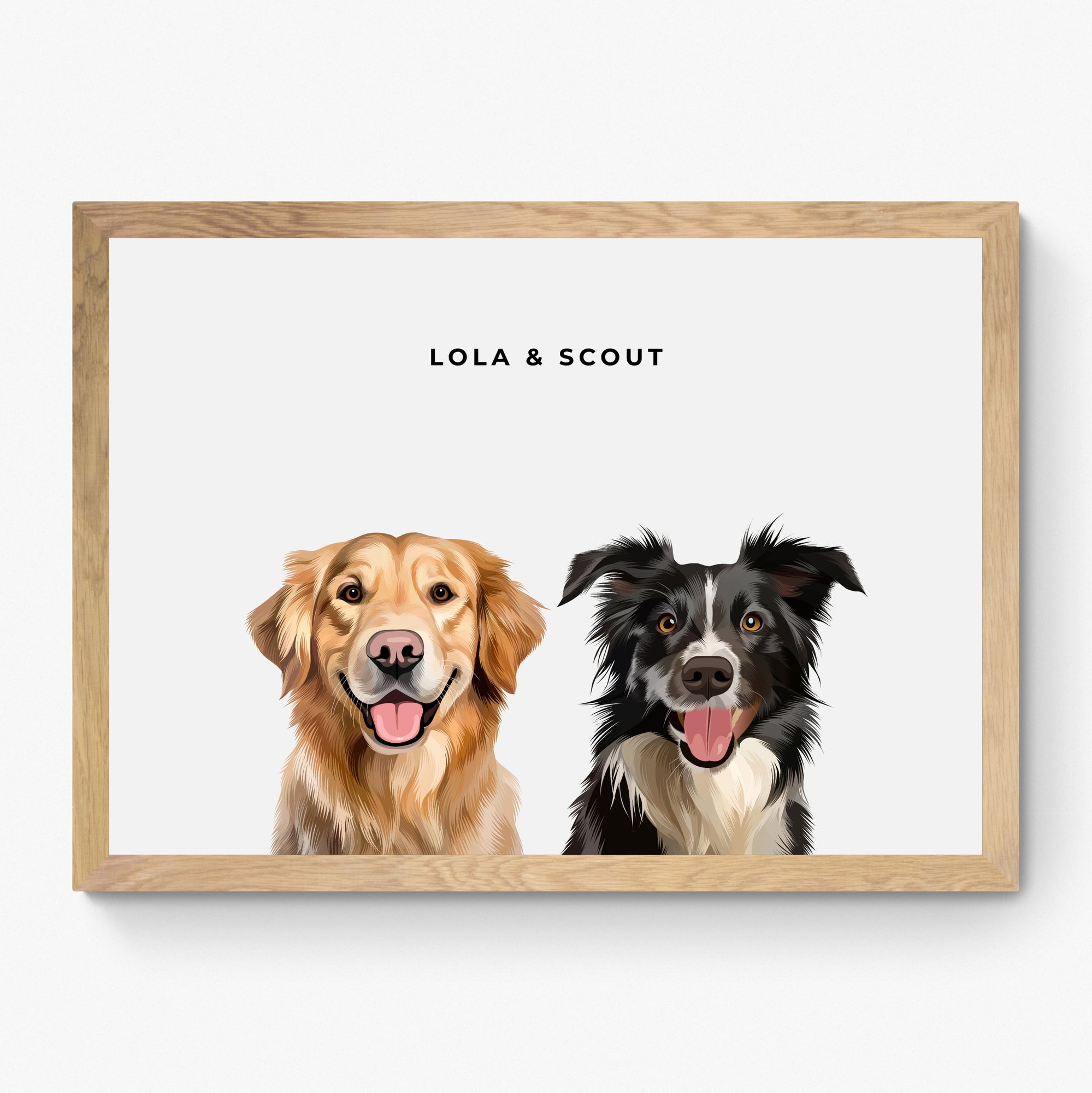 Custom Pet Portrait Duo
