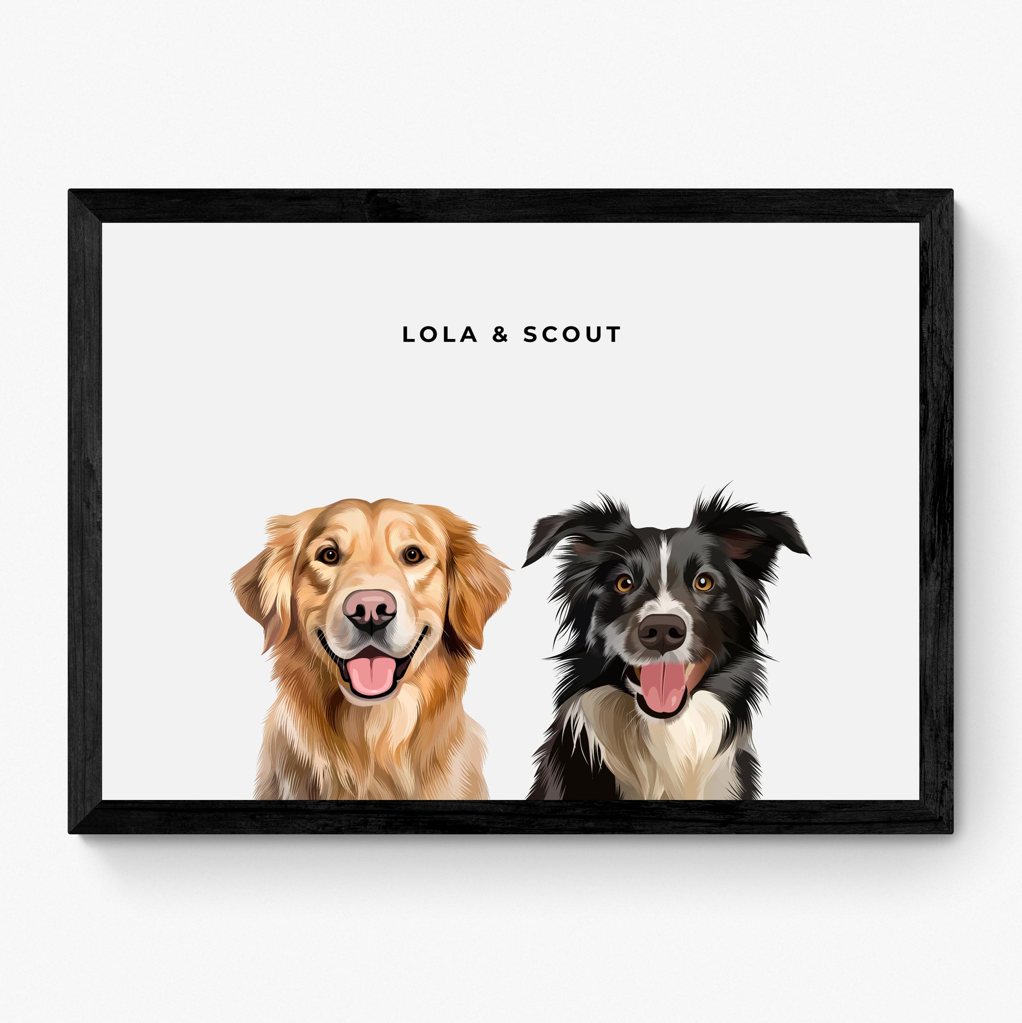 Custom Pet Portrait Duo